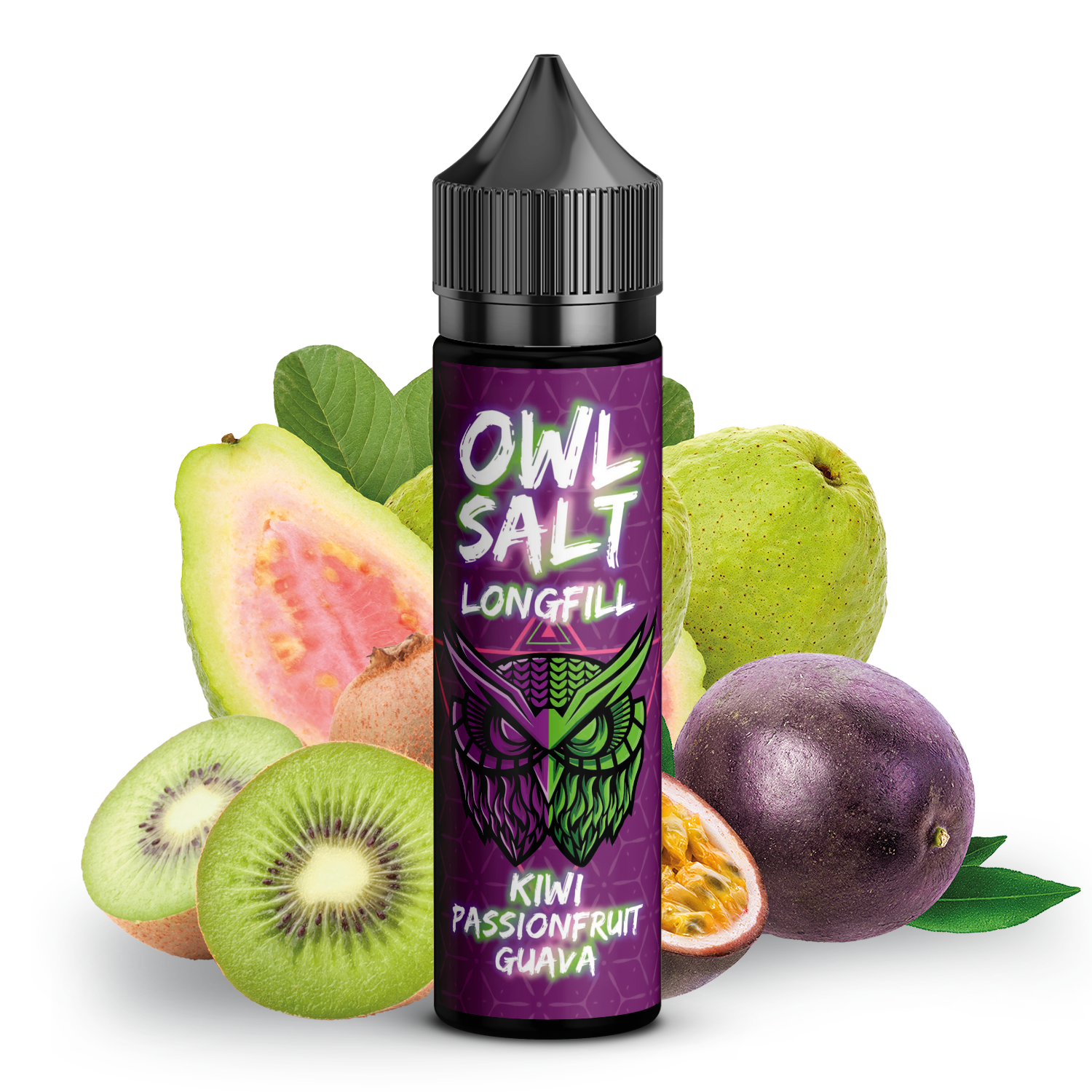 OWL SALT Longfill Kiwi Passionfruit Guava