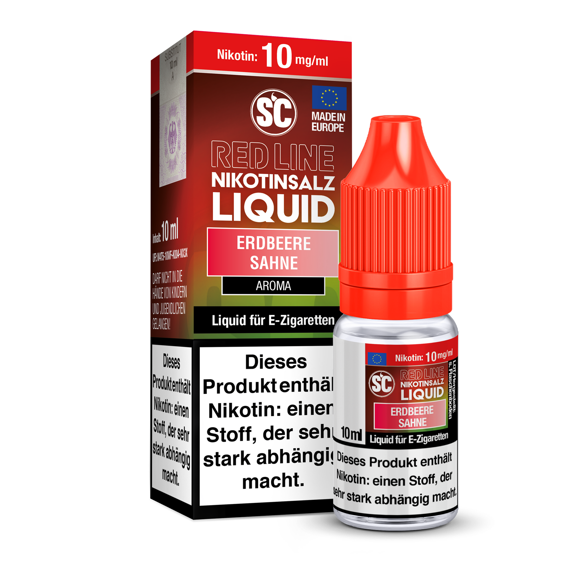SC Liquid 0MG 10ML Erdbeer Sahne