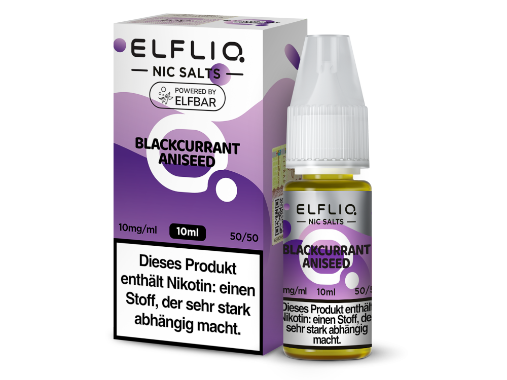 ELFLIQ 10MG 10ML Black Currand Aniseed
