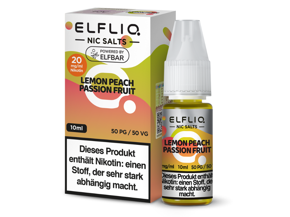 ELFLIQ 20MG 10ML Lemon Peach Passionfruit