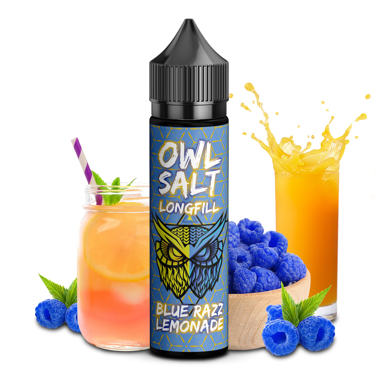 OWL SALT Longfill Blue Razz Lemonade