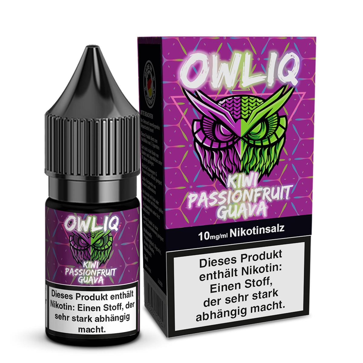 OWLIQ Kiwi Passionfruit Guava 10mg