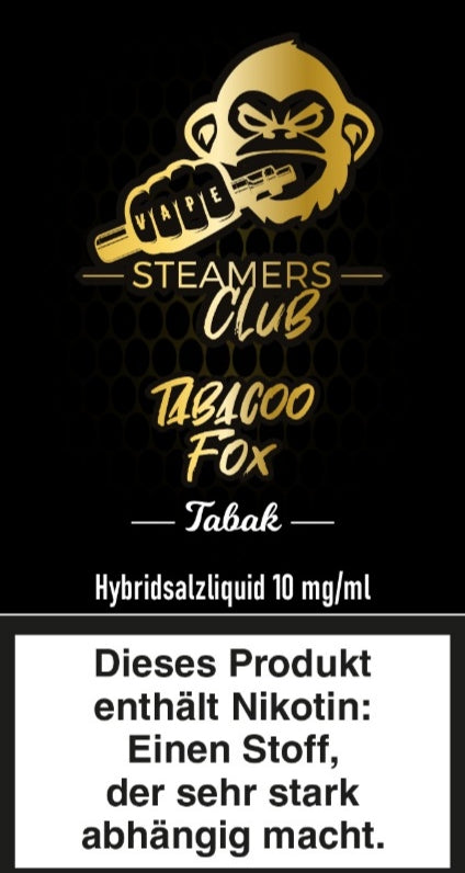 Steamers Club Liquid Tabacco Fox 10ml 10mg