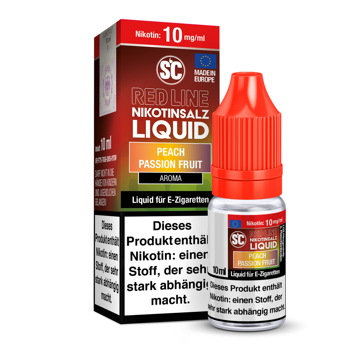 SC Liquid 0MG 10ML Peach Passionfruit